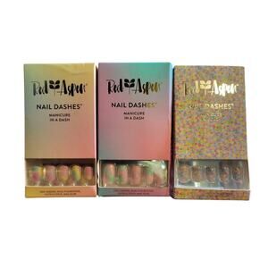 3 sets of Retired Red Aspen Nails: Tie-dye & Watercolors